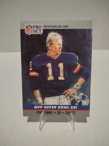 1990 NFL Pro Set Phil Simms #21 MVP Super Bowl #21 New York Giants - Bild 1 von 2