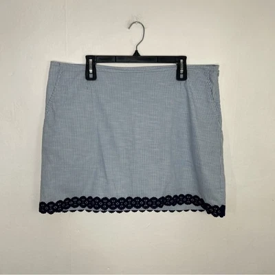 Golftini Azul y Blanco Rayas Golf Tenis Algodón Skort Encaje Talla 16 Foto 1 de 4