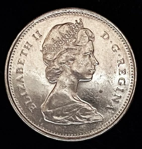 Canadá Canadian Caribú Quarter 1968 25 c Isabel II 50 % plata 5,83 g 2 - Imagen 1 de 2