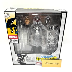 Medicom MAFEX No. 147 The Amazing Spider-Man Black Costume Comic Ver. Figure New - Picture 1 of 19