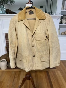 Vintage 1930's Duxbak Field Jacket Men's Canvas Duck Hunting Coat - Picture 1 of 18