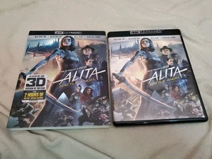 Alita: Battle Angel (4K UHD/3D/Blu-Ray, 2019) w/ Slipcover 3-Disc Set J. Cameron - Picture 1 of 4