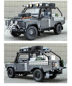 1/24 Land Range Rover Defender 110 Alloy Pickup Car Model Diecasts Off-road Toy - Picture 1 of 25