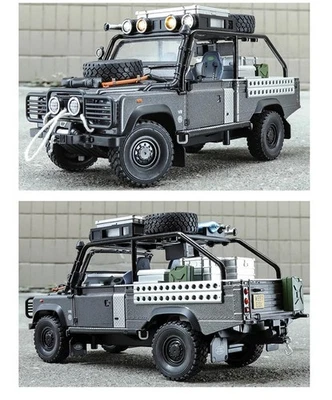 1/24 Land Range Rover Defender 110 Alloy Pickup Car Model Diecasts Off-road Toy - Image 1 of 4