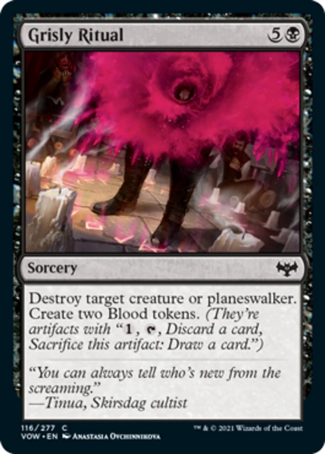 x1 Grisly Ritual - Innistrad: Crimson Vow - NM - MTG - Image 1 of 1