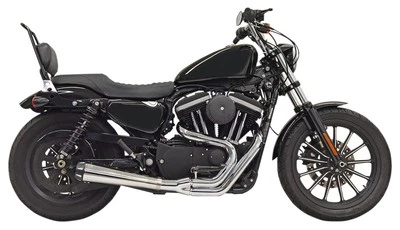 Bassani Road Rage Upswept Megaphone Chrome 2-into-1 Exhaust System (1X52R) - Image 1 of 2
