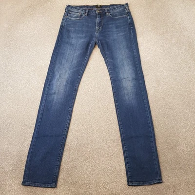 Pantalones de mezclilla Paul Smith para hombre 31x33 azul calce ajustado lavado cremallera mosca PSJ Dansa W31 L33 Foto 1 de 4