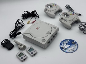 Sega Dreamcast Console Bundle Tested Sonic Adventure Controller VMU Cables