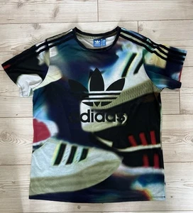 Adidas T-Shirt Bunt Trefoil Logo TieDye Gazelle Adidas Herren Tee UK14 - Bild 1 von 13