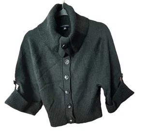 Banana Republic Women’s Sweater 100% Merino Wool Forrest Green Sz XS Cowl Neck  - Picture 1 of 7