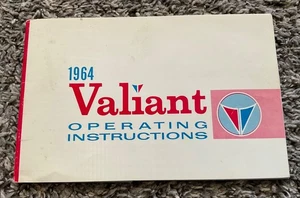 1964 PLYMOUTH VALIANT = Factory ORIGINAL OPERATING MANUAL - Bild 1 von 7