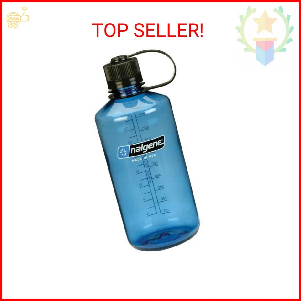 Nalgene Narrow Mouth Water Bottle 32oz Slate Blue