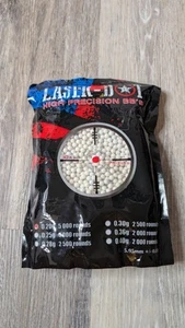 bag of Laser-D1 High Precision BBs, likely for airsoft use. - Picture 1 of 4