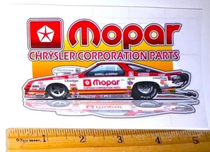 Darrell Alderman 1991 Dodge Daytona NHRA Pro Stock Die Cut Profile Sticker Decal - Picture 1 of 1