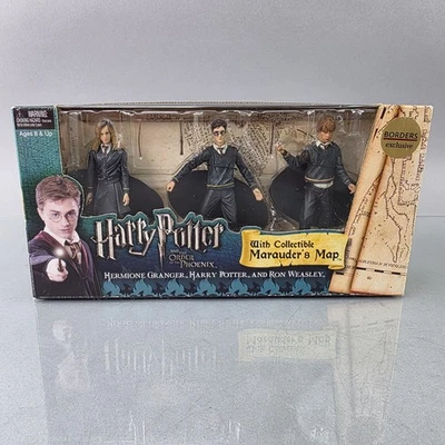 NECA Harry Potter Order of the Phoenix Figure Box Set Hermione Harry Ron BORDERS - Image 1 of 4