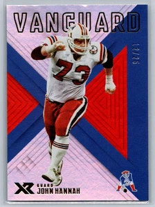 2018 Panini XR Panini John Hannah #V16 Vanguard #/25 New England Patriots - Picture 1 of 2