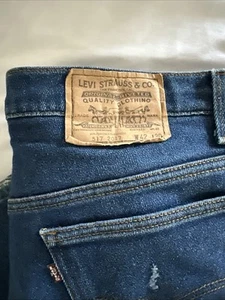 Levis Jeans 517 Orange Tab Vintage Mens VTG 42x30 964BR 18 Blue Wash Western USA - Picture 1 of 13