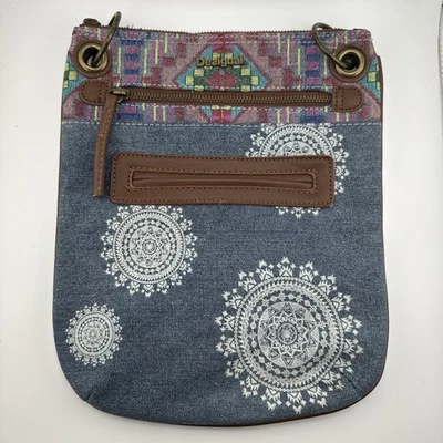 Bolso Bandolera Desigual Lona Tapiz Colorido Bolso de Mano Cartera Falta Correa Foto 1 de 4