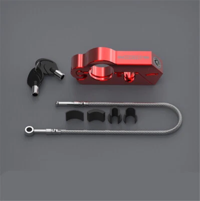 2 in 1 Motorcycle Scooters Handlebar Helmet Lock Security Anti-theft Accessories - Image 1 of 4