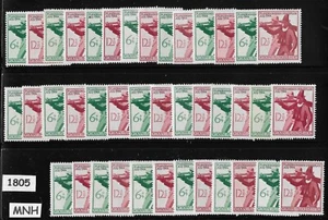 20 MNH stamp sets Germany Sc B278-279 1944 Shooting Matches Innsbruk Austria - Picture 1 of 1