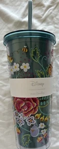 New 24 Ounce Vera Bradley Disney Winnie The Pooh Double Wall Tumbler Cup Straw - Picture 1 of 3