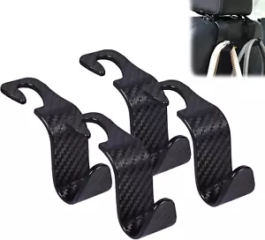 Car Seat Headrest Hook 4 Pack Hanger Universal Vehicle Car Storage Organizer for - Picture 1 of 8