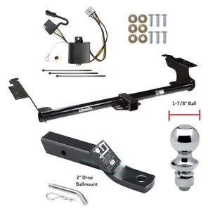 Trailer Tow Hitch For 05-10 Honda Odyssey Complete Package w/ Wiring 1-7/8" Ball - Picture 1 of 8