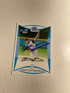 Colorado Rockies CHRISTIAN FRIEDRICH Signed Card - Picture 1 of 1