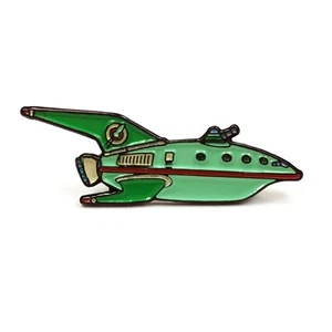 Futurama Planet Express Spaceship Enamel Pin Cartoon Heady Festival Hat Badge - Picture 1 of 2