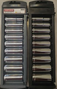 Craftsman 18 PC Deep Socket Set 3/8"  9-34558 Metric / Standard - Bild 1 von 2