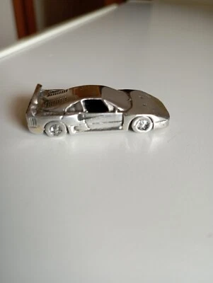 Miniatura FERRARI F40 Macchina Auto in Argento 800 Modellino d'Epoca Vintage  - Immagine 1 di 4