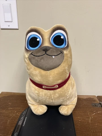 Puppy Dog Pals ROLLY Pug 12" Plush Disney Store Junior Toy Stuffed Animal Cover