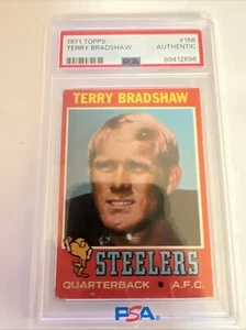 1971 PSA Terry Bradshaw Authentic (Rookie) Topps - # l56 (Acquista ora, ultimo) - Foto 1 di 8