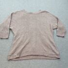 Juniper Ln Maternity Sweater Womens Med Beige Scoop Neck Kimono Sleeves Knit Top