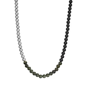 Men's ARMANI EXCHANGE AXG0140040 Stainless Steel Stone Necklace - Picture 1 of 2