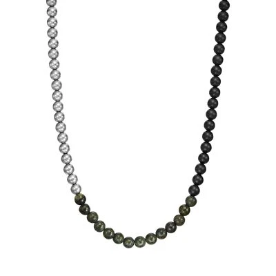 Men's ARMANI EXCHANGE AXG0140040 Stainless Steel Stone Necklace - Image 1 of 2