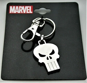 Marvel Comics Punisher polierter Totenkopf Sammler Schlüsselanhänger neu MOC - Bild 1 von 3