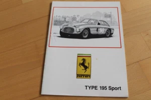 1977 Ferrari 195 Sport Photos Data by Donald Dethlefsen Prospekt Brochure - Bild 1 von 9