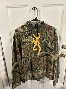 Mossy Oak Camo Browning Hoodie Medium - Picture 1 of 3