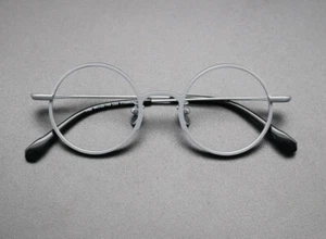 Gafas redondas de metal claro con marco de titanio gafas redondas retro vintage - Imagen 1 de 16