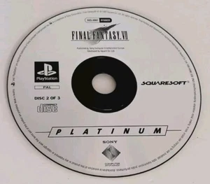 FINAL FANTASY VII 7 PS1 PS2 PS3 PLAYSTATION GAME DISC 2 ONLY PLATINUM VERSION - Picture 1 of 1