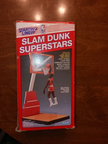 1989 Michael Jordan Red Box Slam Dunk Starting Lineup Chicago Bulls Cover