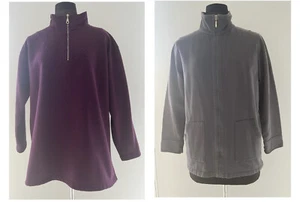 Large Female Jumpers X2 pcs/Bundle Maroon Myer Direct & Grey Original Blues. - Picture 1 of 12