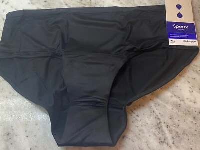 NWT Speax by Thinx Hiphugger Absorbent Leak Resistant Underwear 4XL BLACK - Image 1 of 4