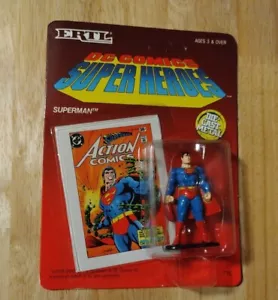 Vintage 1990 ERTL Die Cast DC Comics Superman Figure Sealed New MOC #DC2 - Picture 1 of 1