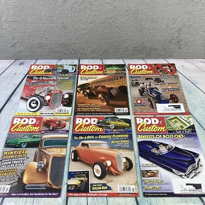 Rod and Custom Magazines Lot of 6 Issues Hot Rods Cars Garage 2009-2010 RC-17 - Image 1 of 4