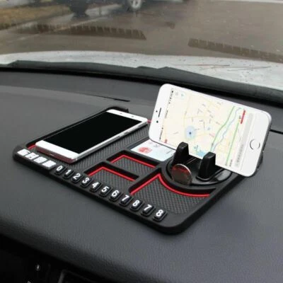 360° Non-Slip Phone Pad Mat For 4 In 1 Car Dashboard iPhone GPS Holder US - Image 1 of 4