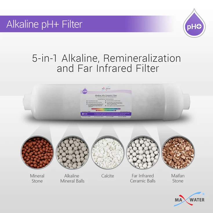Alkaline Filter – Mineral Water Filter Replacement – 5-layers Inline Filter  - Image 1 of 4