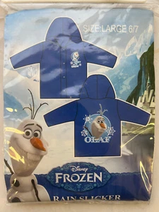 Kids' Disney Poncho - Rain Slicker - Olaf - Size 6/7 - New - Picture 1 of 2