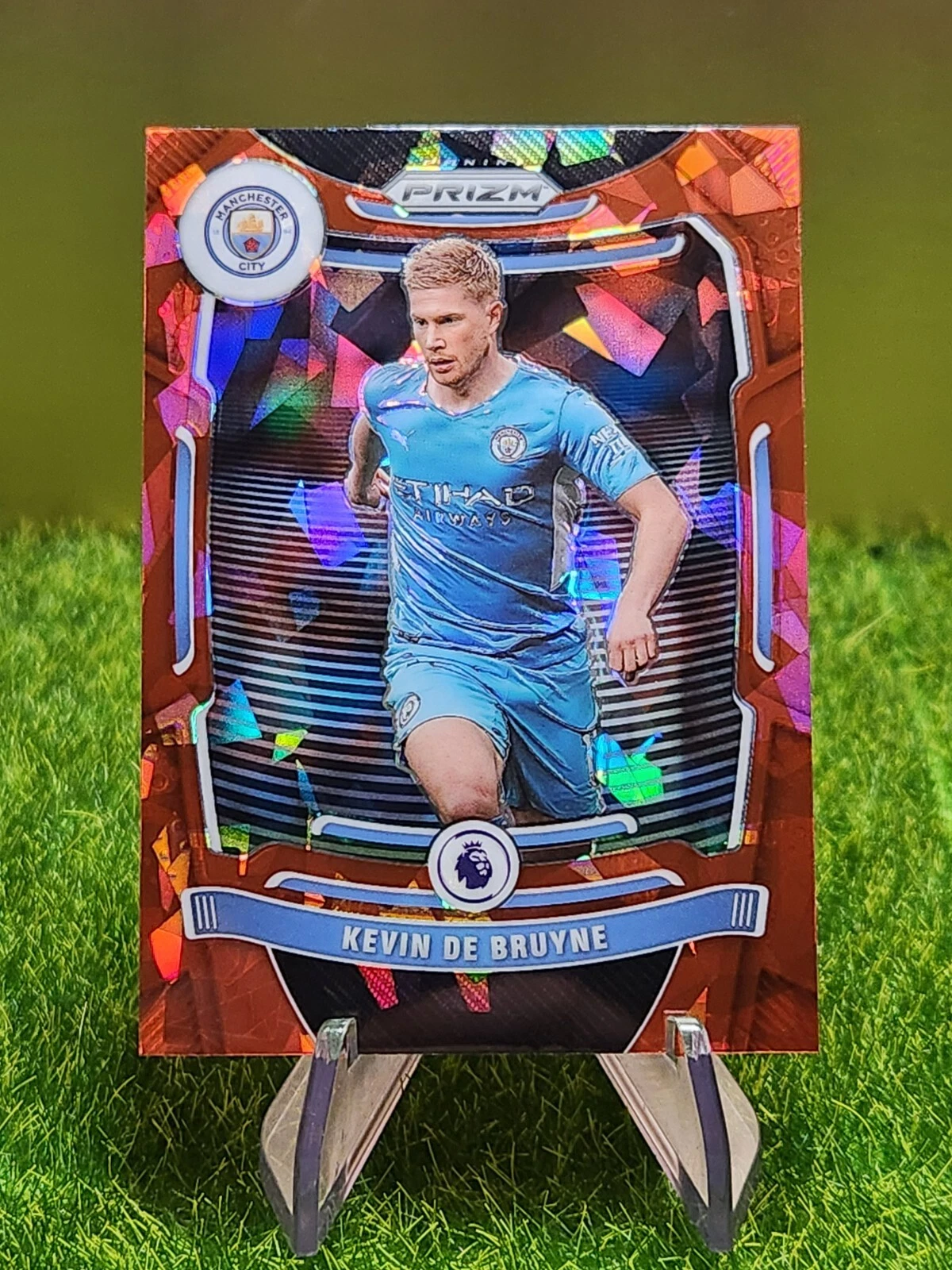 2021-22 Panini Prizm Premier League Kevin De Bruyne Red Ice Manchester City